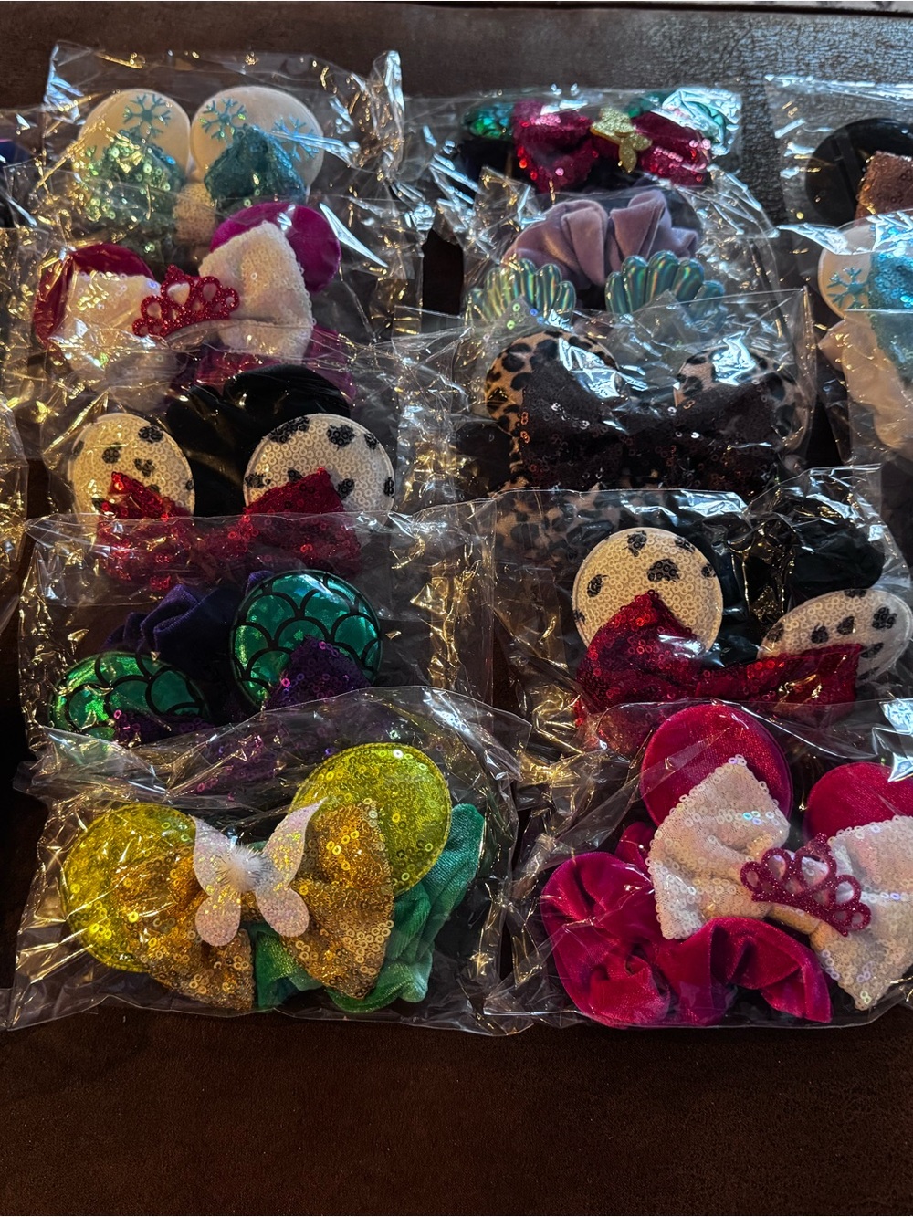 Bulk Lot- 20 Brand New High Quality Minnie Ear Hair Scrunchies-Wholesale Pricing